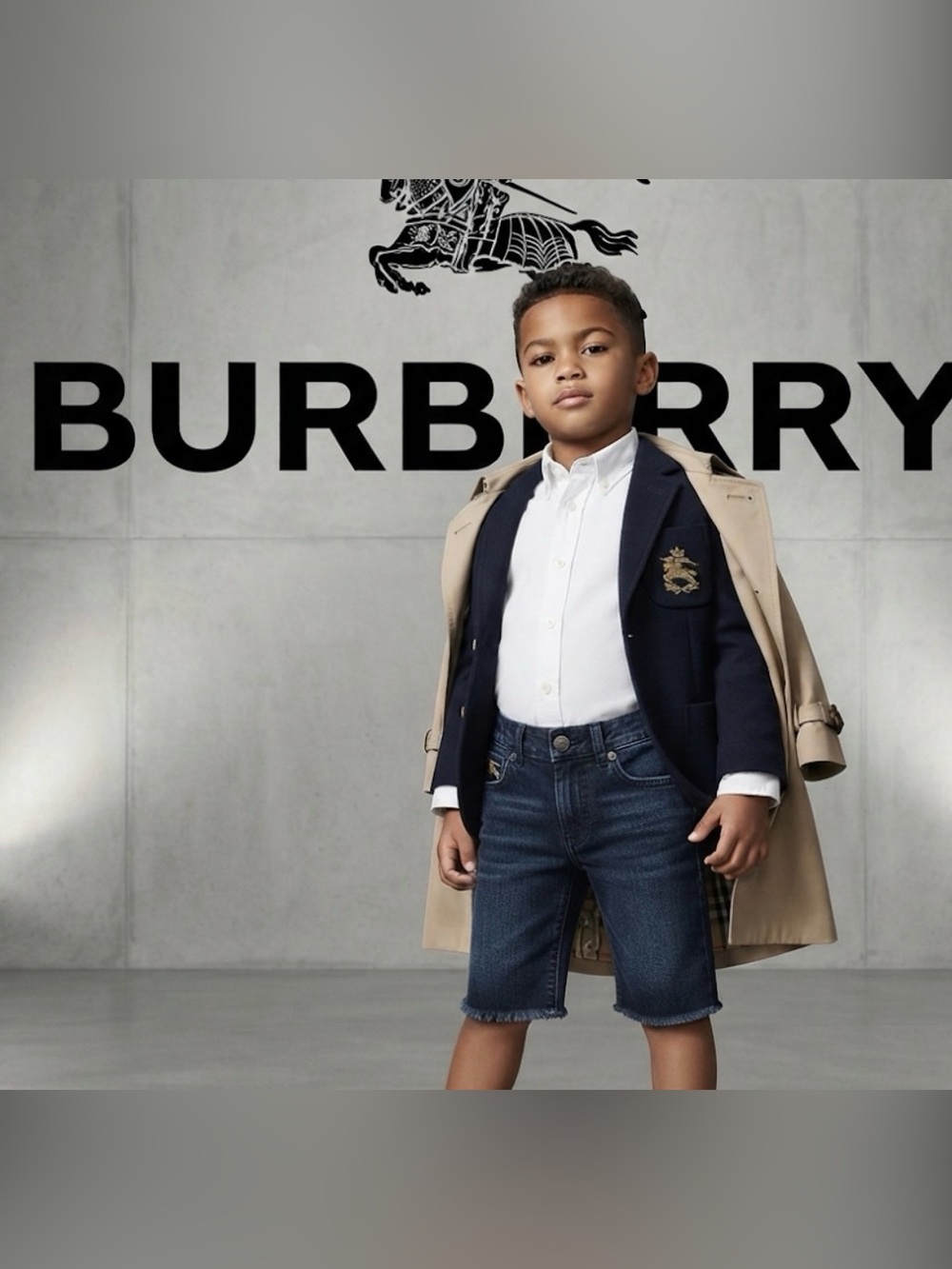 Authentic Burberry luxury designer cut off denim jeans
Shorts sz toddler boys 4